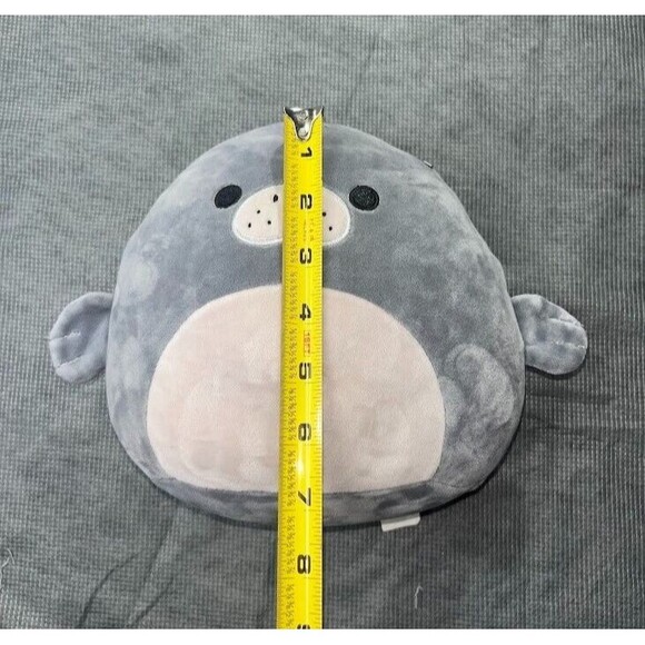 Squishmallows Gray 8" Matt Manatee Seal Plush KellyToy Squish RARE Retired - Picture 10 of 12